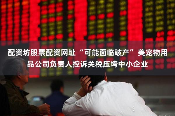 配资坊股票配资网址 “可能面临破产” 美宠物用品公司负责人控诉关税压垮中小企业